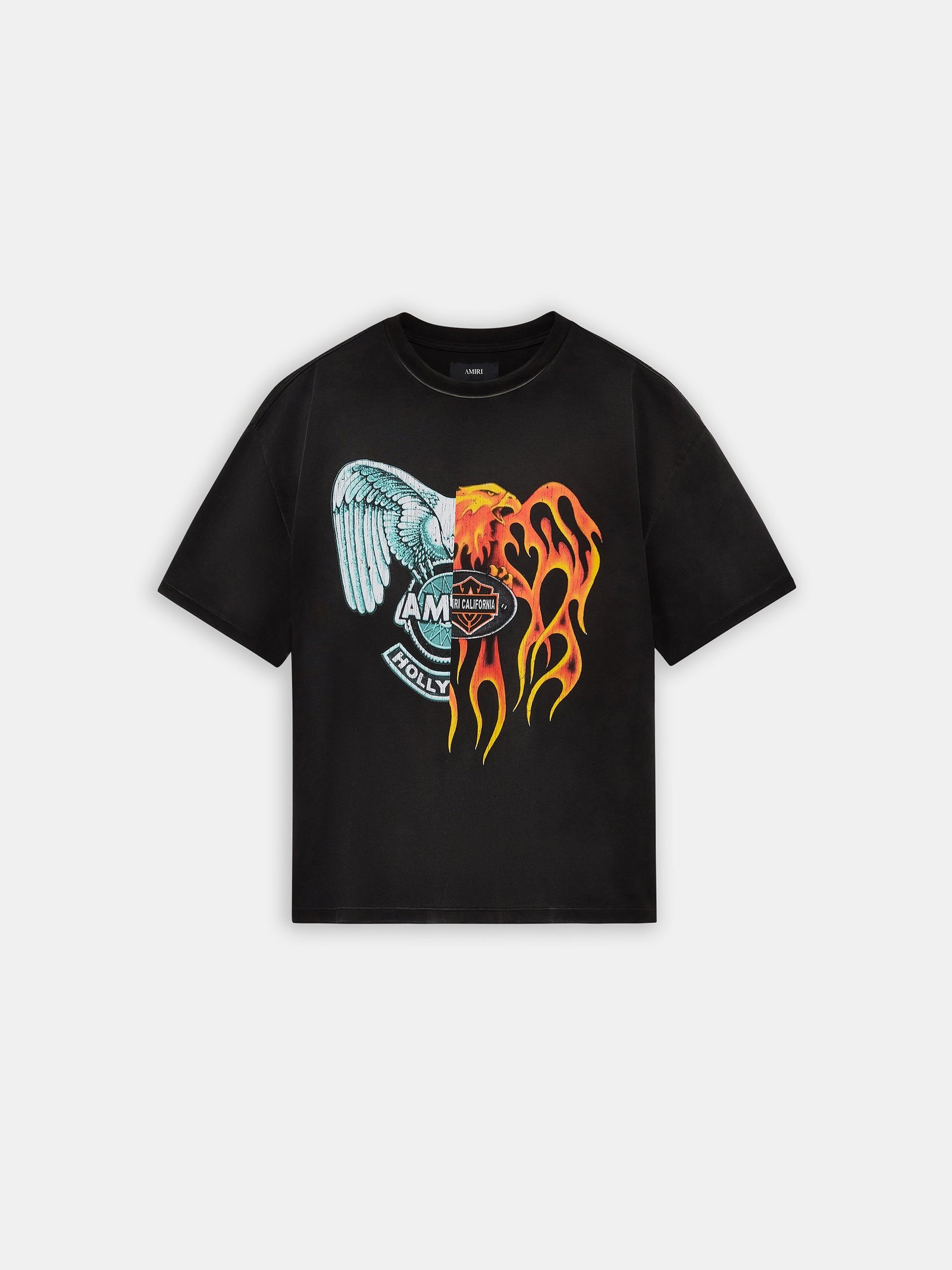 SPLICED OVERSIZED TEE - Black