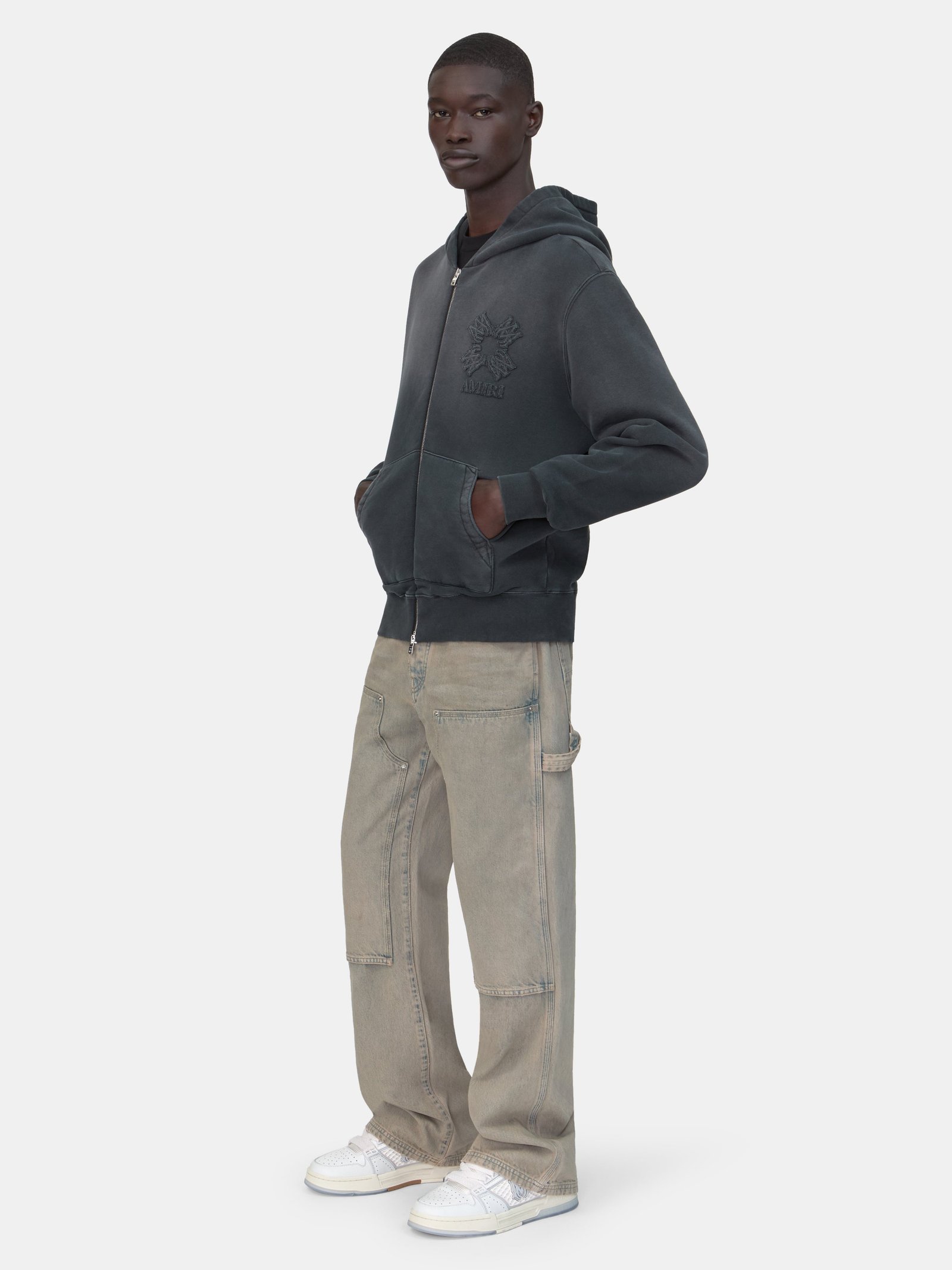 MA QUAD ZIP HOODIE - Black - Image 3