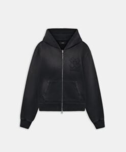 MA QUAD ZIP HOODIE - Black