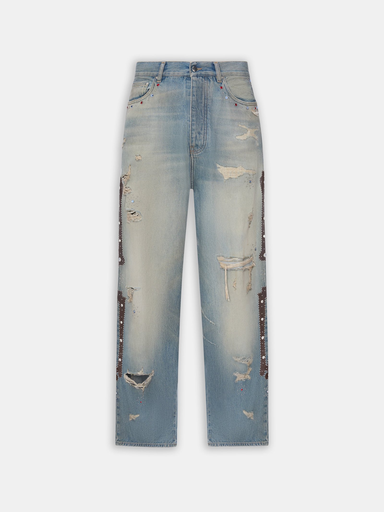 WOMEN - WOMEN'S BONES STUDDED JEAN - DRIFTWOOD BLUE