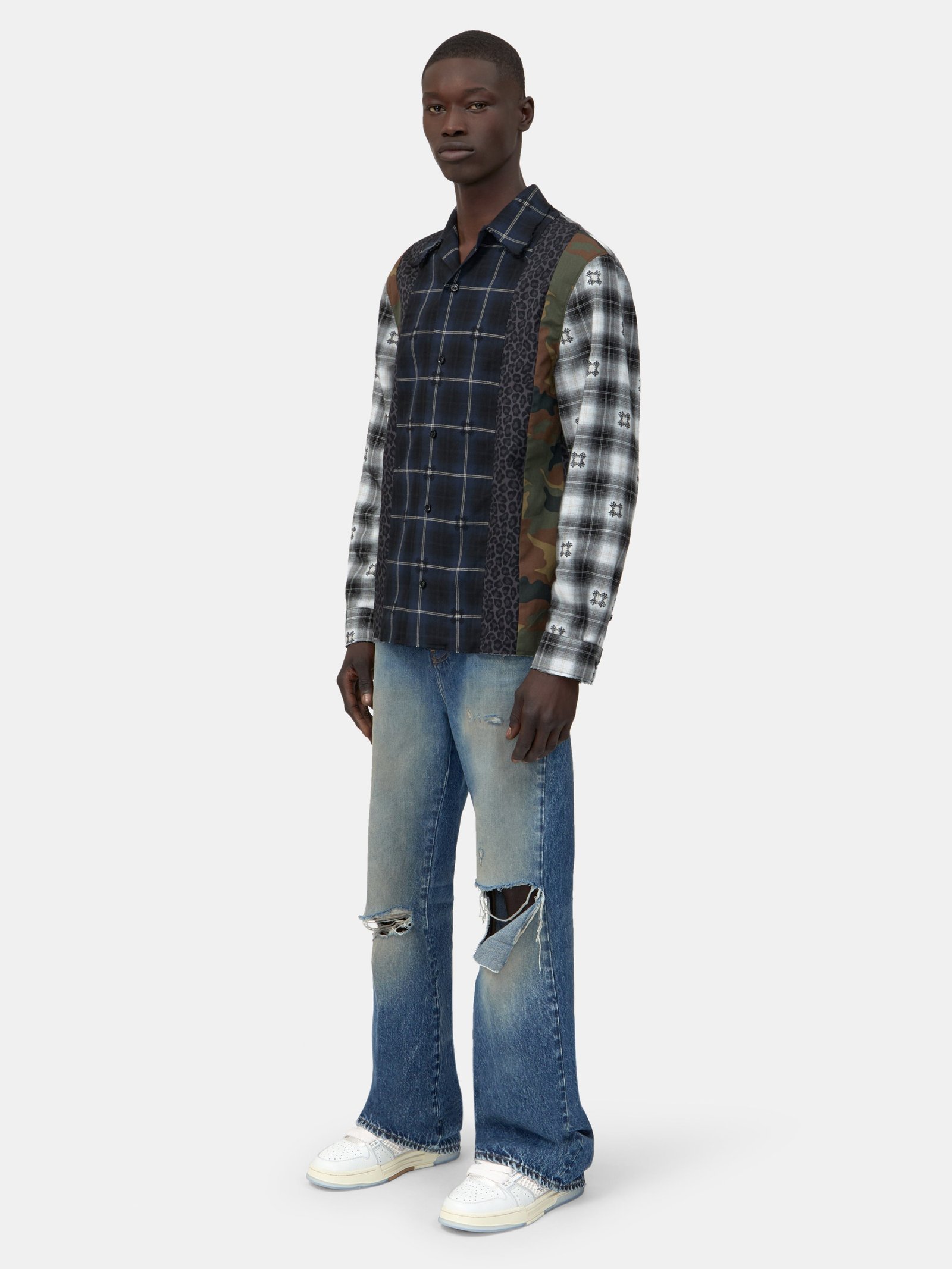 SPLICED MA QUAD FLANNEL - Midnight Blue - Image 3