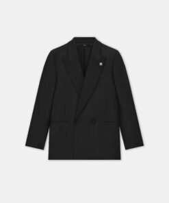 MA DOUBLE-BREASTED BLAZER - Black