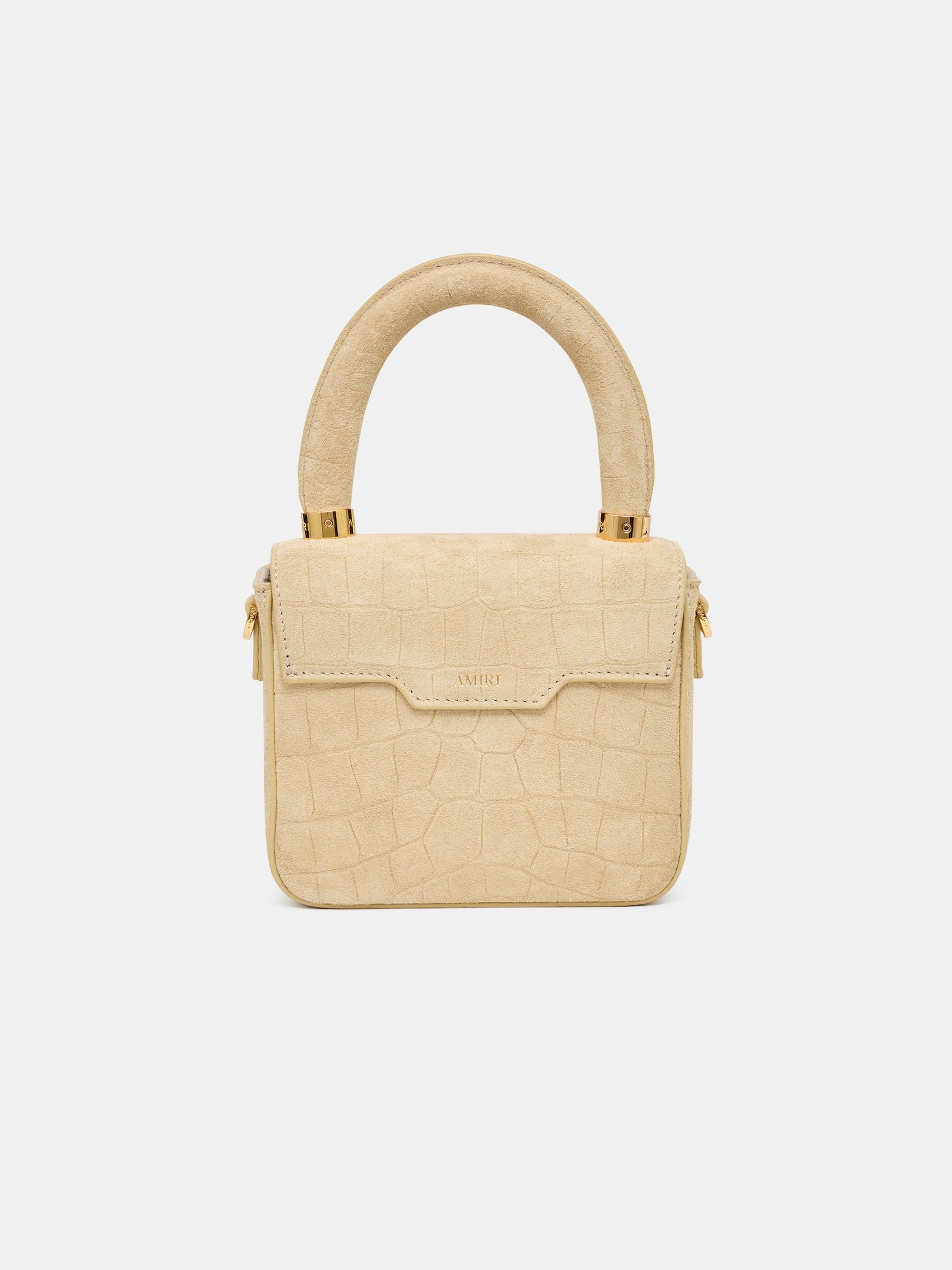 WOMEN - WOMEN'S CROC SUEDE MICRO MA BAG - Taupe - Image 2