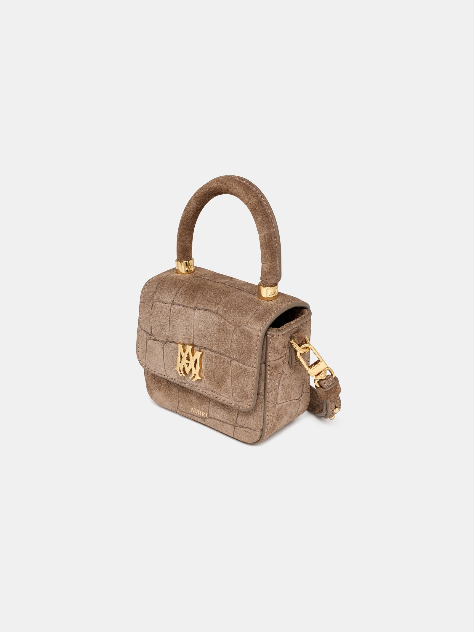 WOMEN - WOMEN'S CROC SUEDE NANO MA BAG - Dark Brown - Image 4