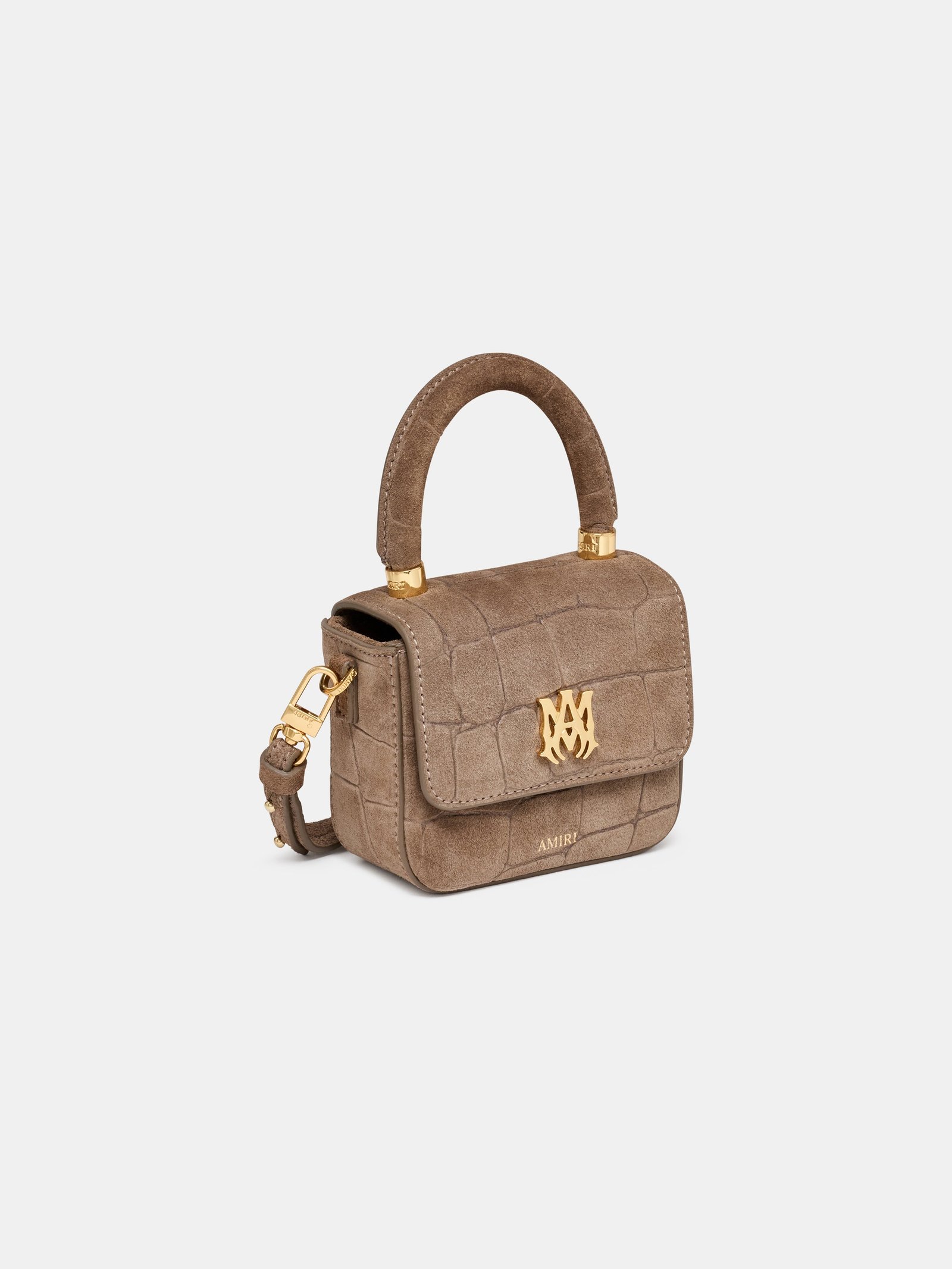 WOMEN - WOMEN'S CROC SUEDE NANO MA BAG - Dark Brown - Image 3
