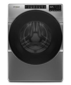 Whirlpool – 5.0 Cu. Ft. High-Efficiency Stackable Front Load Washer with Quick Wash Cycle – Chrome shadow