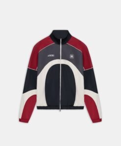 OVERSIZED PANEL TRACK JACKET - Black