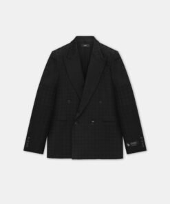 TONAL MA QUAD DOUBLE-BREASTED BLAZER - Black