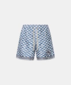 MA CHECKERED SHORT - Steel