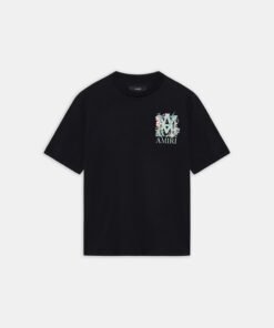 MA FLORAL OVERSIZED TEE - Black
