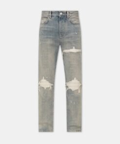 SUEDE STRAIGHT MX1 JEAN - Antique Indigo