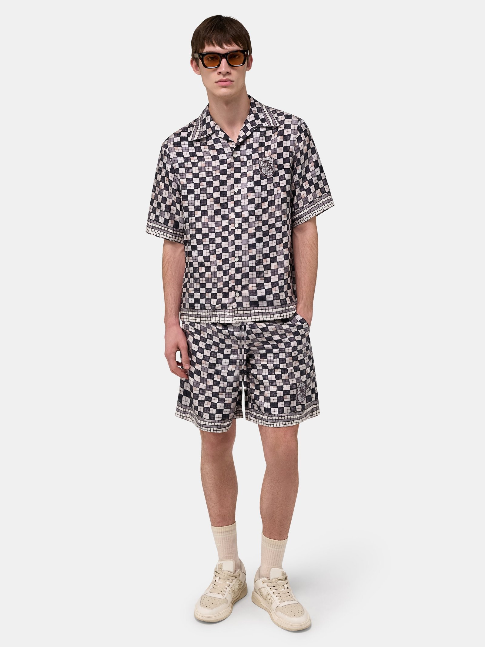 MA CHECKERED SHORT - Taupe - Image 2