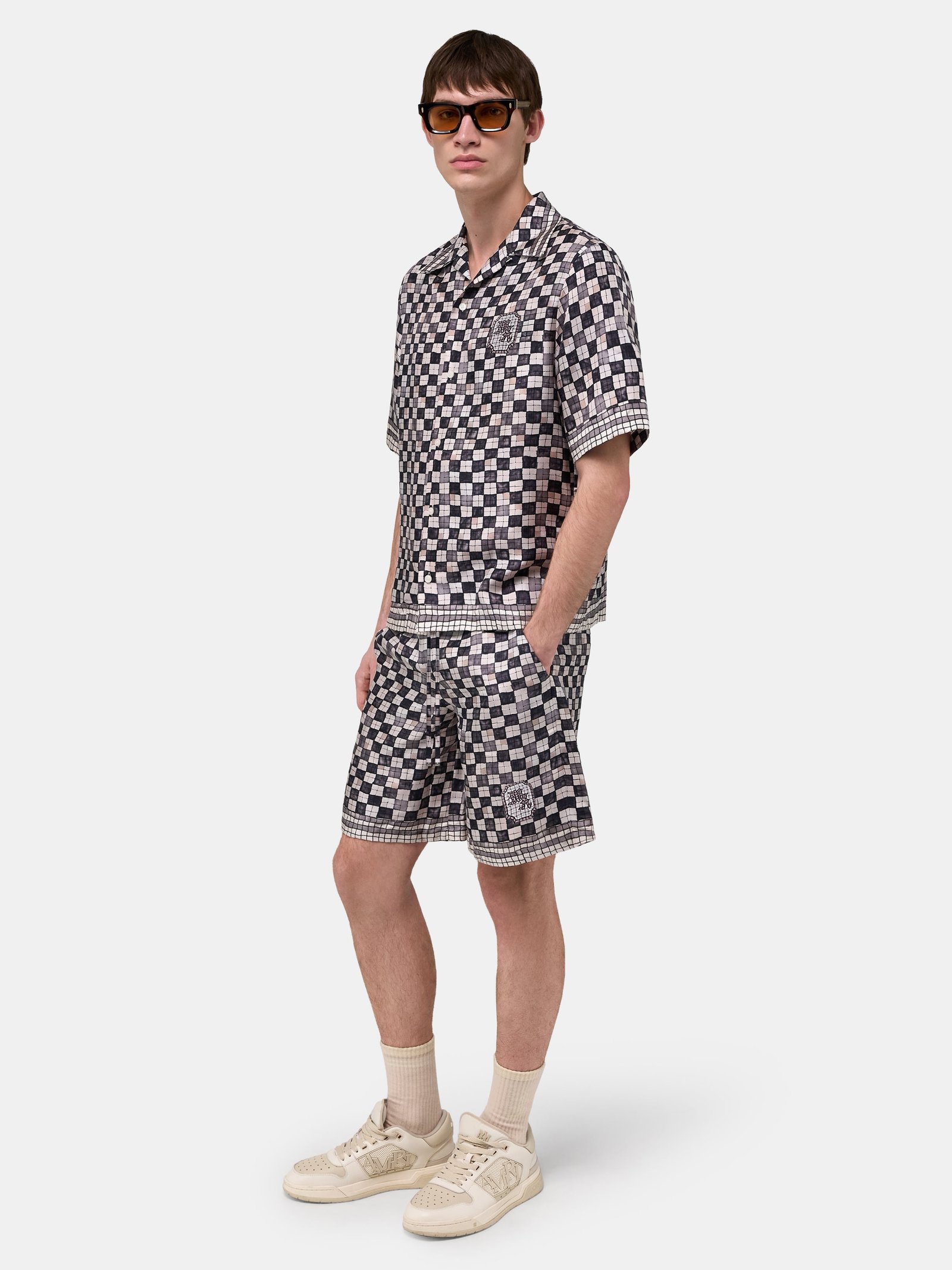 MA CHECKERED SHORT - Taupe - Image 3