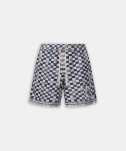 MA CHECKERED SHORT - Taupe