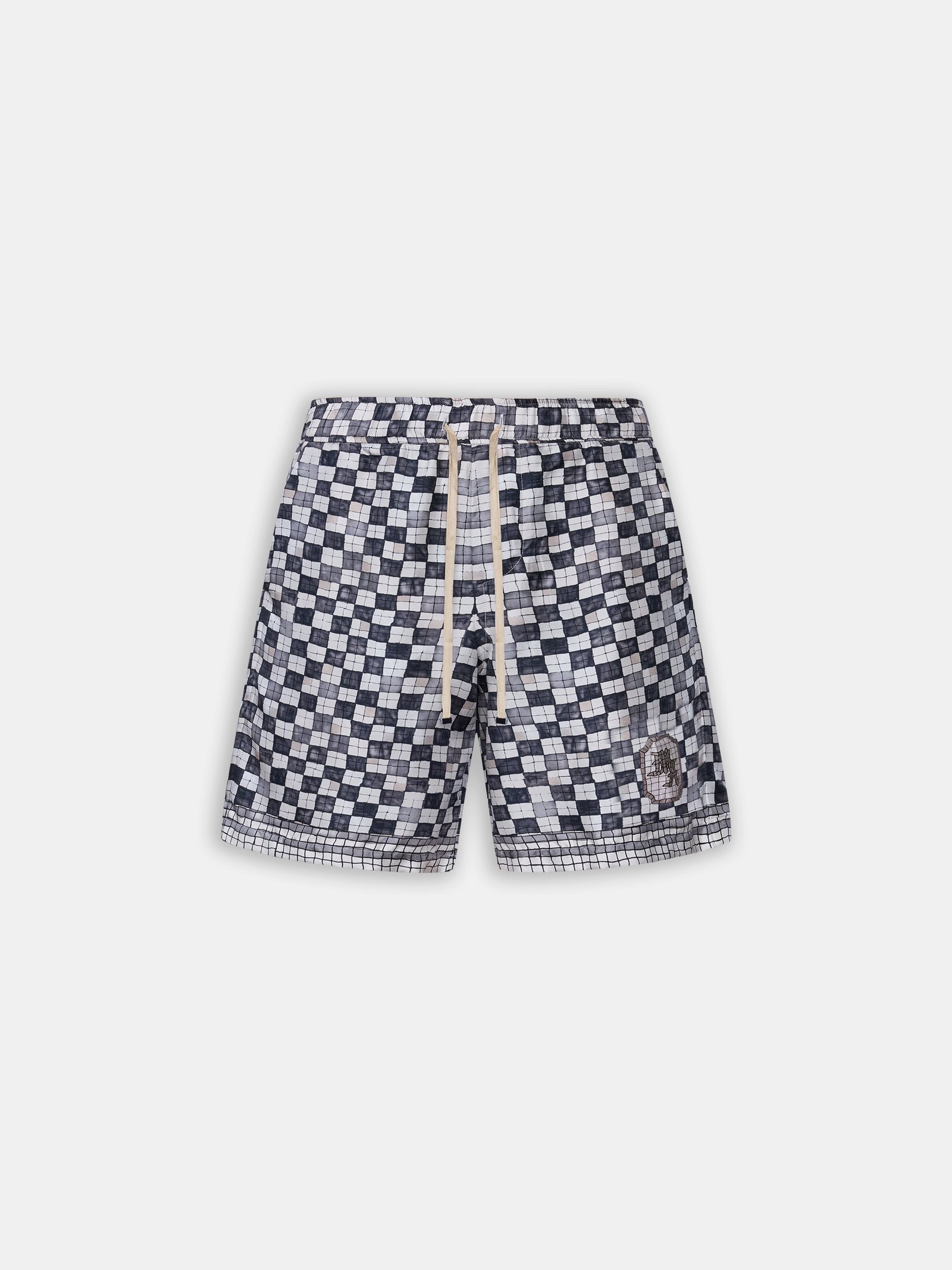 MA CHECKERED SHORT - Taupe