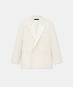 MA DOUBLE-BREASTED BLAZER - Alabaster