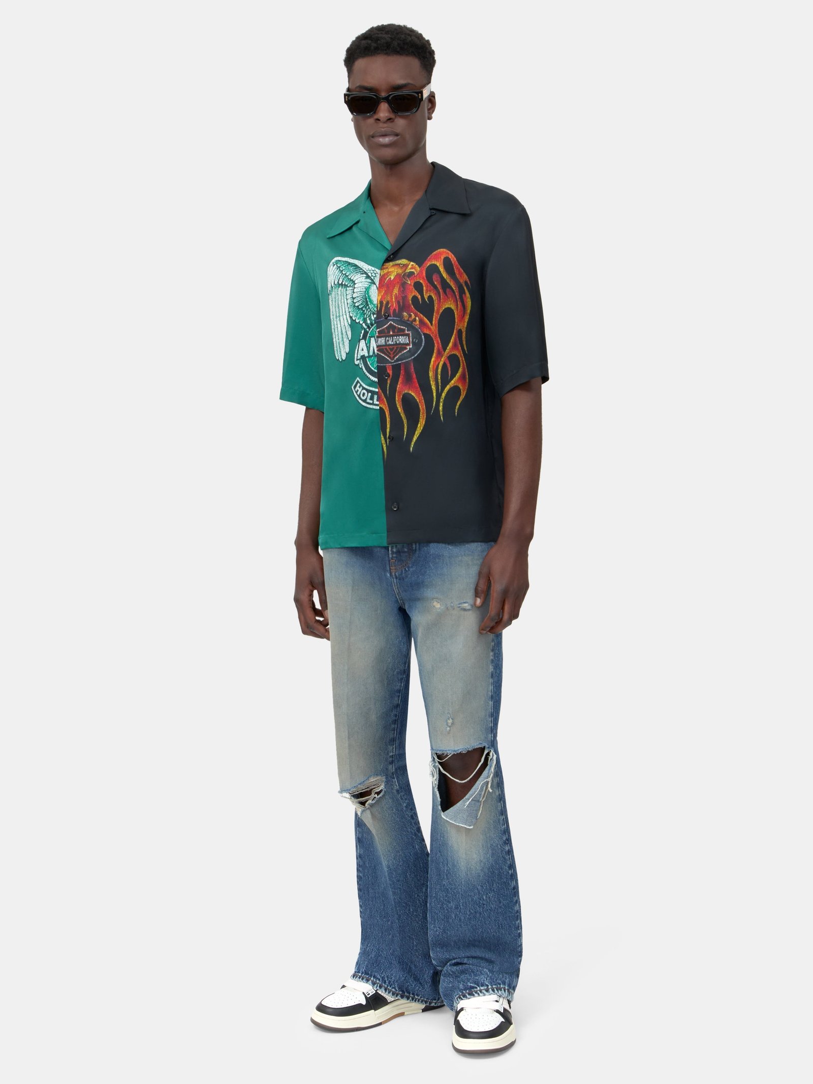 SPLICED CAMP SHIRT - Multi - Image 2