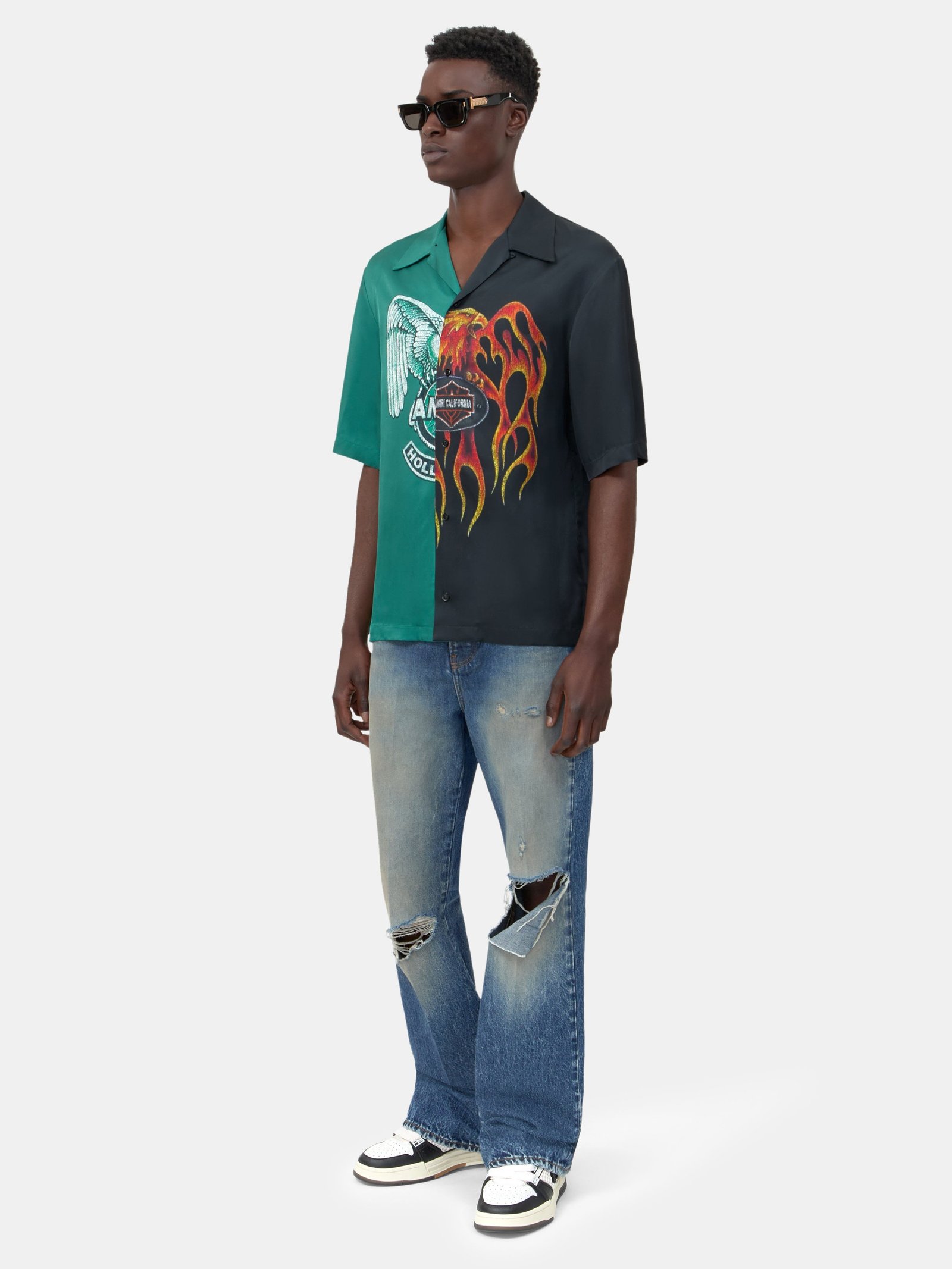 SPLICED CAMP SHIRT - Multi - Image 3