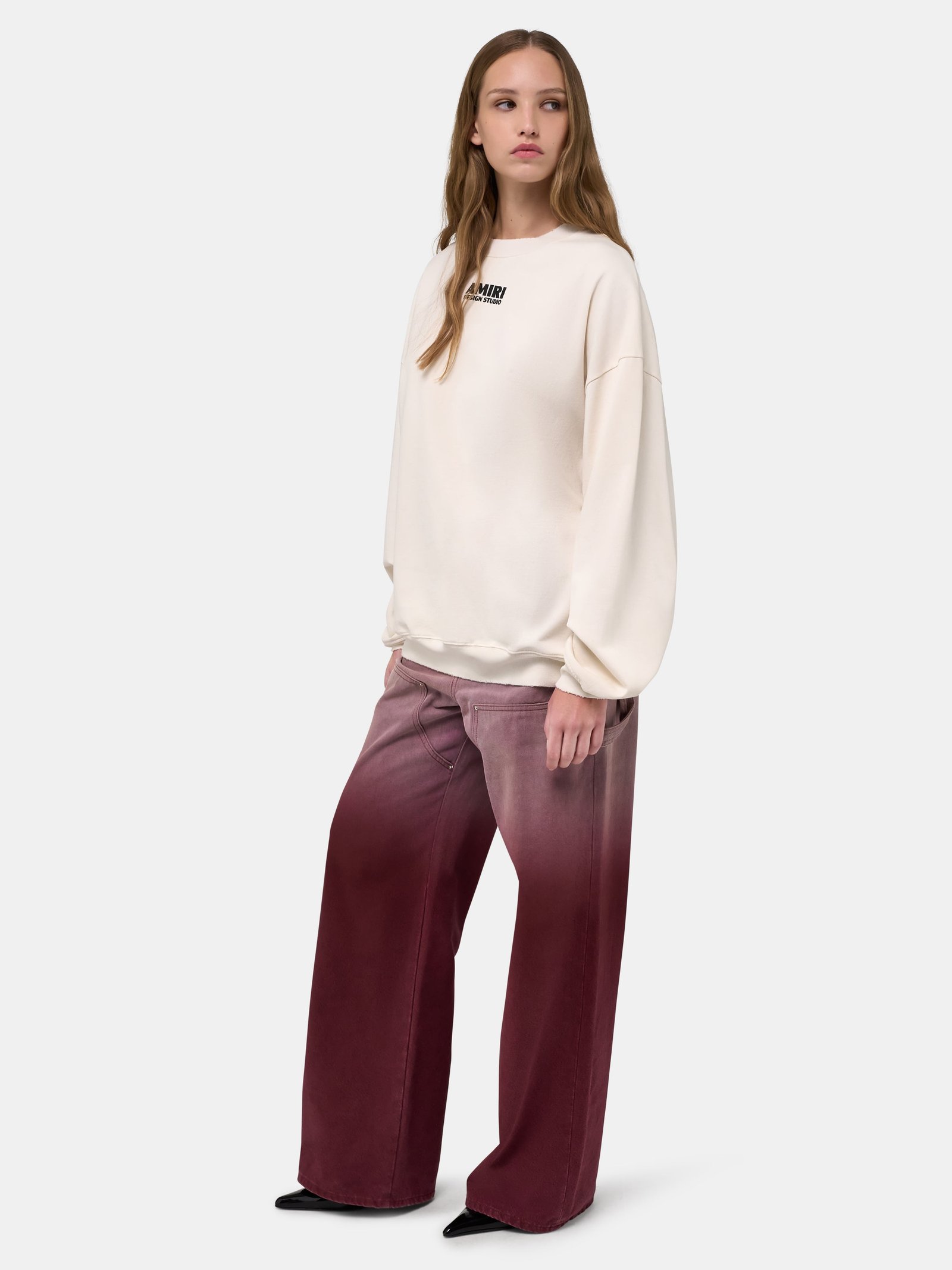 WOMEN - WOMEN'S GRADIENT CARPENTER JEAN - Terracotta - Image 3