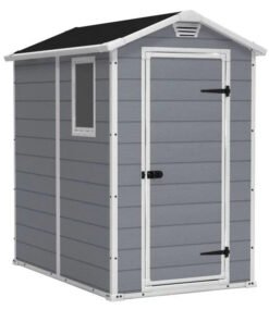 Storage Shed: Manor 4X6 S Outdoor Storage Shed, Brown