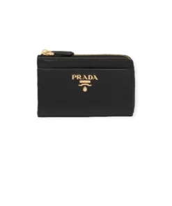 Saffiano Leather Cardholder with Keychain