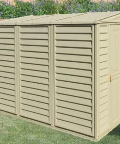 SideMate 4 ft. W x 8 ft. D Plastic Lean-To Storage Shed Installation Included