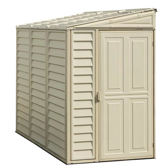 SideMate 4 ft. W x 8 ft. D Plastic Lean-To Storage Shed Installation Included - Image 7
