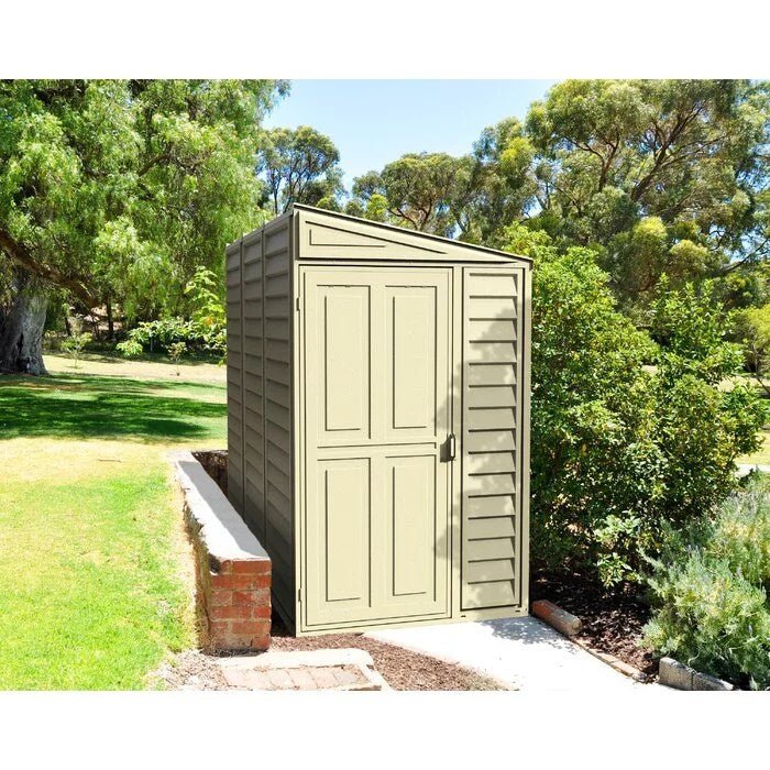 SideMate 4 ft. W x 8 ft. D Plastic Lean-To Storage Shed Installation Included - Image 3
