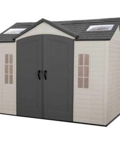 Side 10 ft. W x 8 ft. D Plastic Storage Shed
