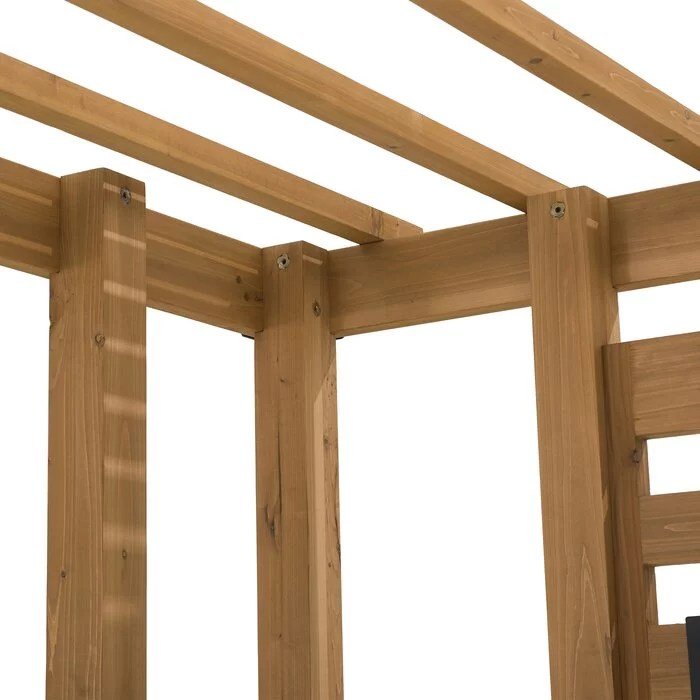 SummerCove 10.5 ft. x 10 ft. Cedar Wood Pergola with Adjustable Hanging Planters - Image 8