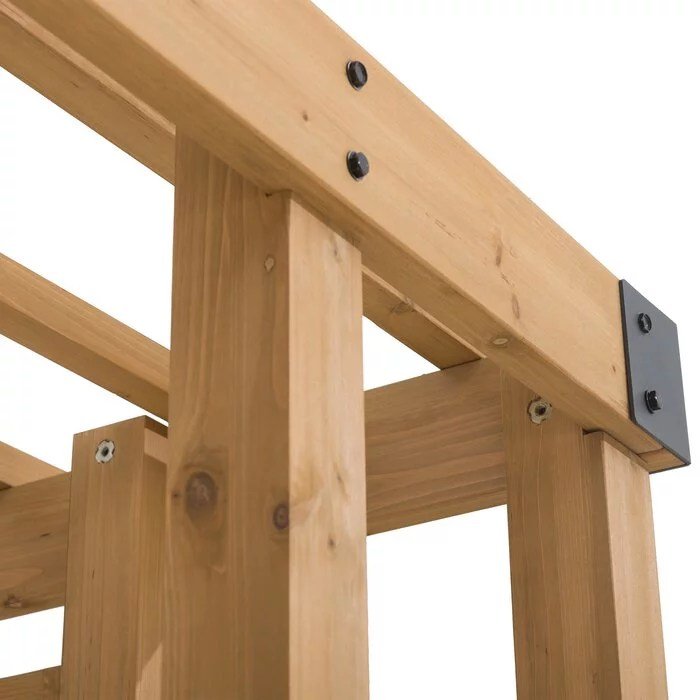 SummerCove 10.5 ft. x 10 ft. Cedar Wood Pergola with Adjustable Hanging Planters - Image 12