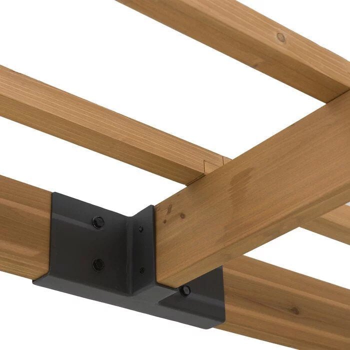 SummerCove 10.5 ft. x 10 ft. Cedar Wood Pergola with Adjustable Hanging Planters - Image 2