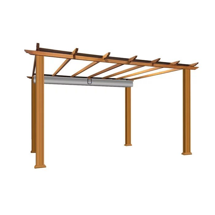 Verona 16 Ft. W x 11 Ft. D Aluminum Pergola with Canopy - Image 3