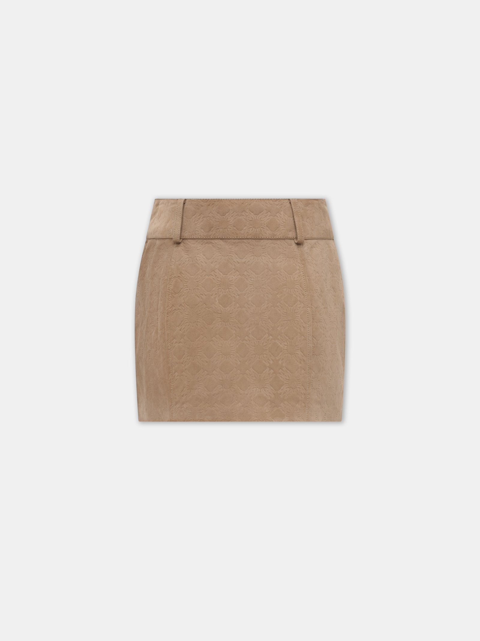 WOMEN - WOMEN'S MA QUAD SUEDE MINI SKIRT - Camel - Image 3