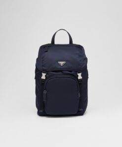Re-Nylon And Saffiano Leather Backpack