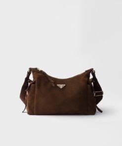 Large Prada Explore Suede Bag