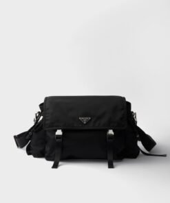 Prada Explore Re-nylon And Leather Bag