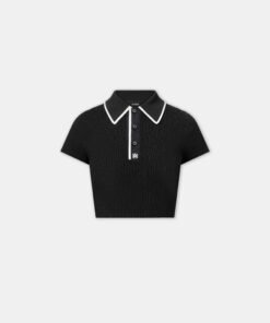 WOMEN - WOMEN'S MA POLO - Black