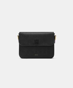 MA QUAD LEATHER CROSSBODY - Black