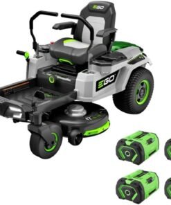 EGO Power+ Electric Riding Lawn Mower, 42" Deck with Zero Turn Radius, Includes (4) 56V 10.0Ah Batteries and Charger - ZT4204L