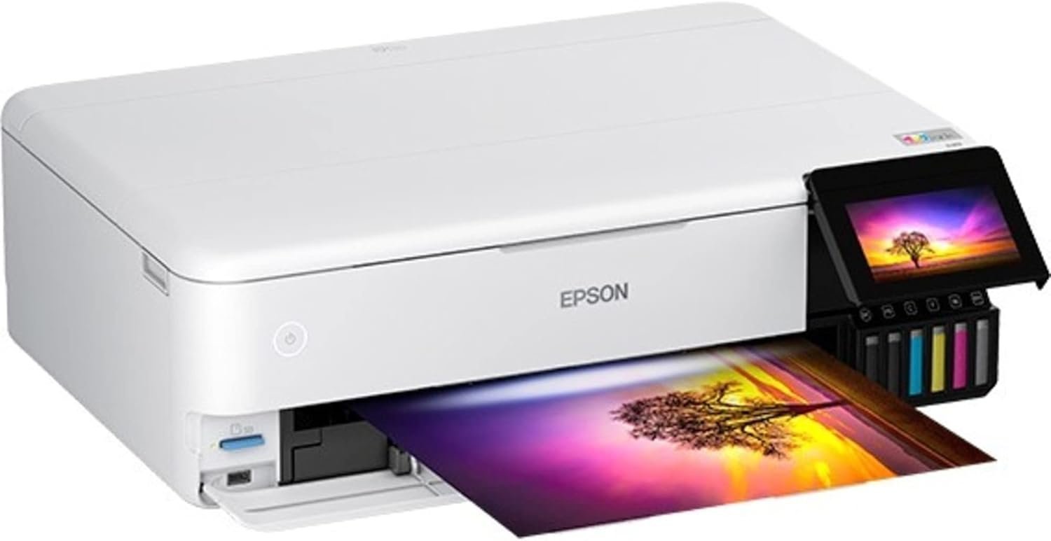 Epson EcoTank Photo ET-8550 Wireless Wide-Format Color All-in-One Supertank Printer