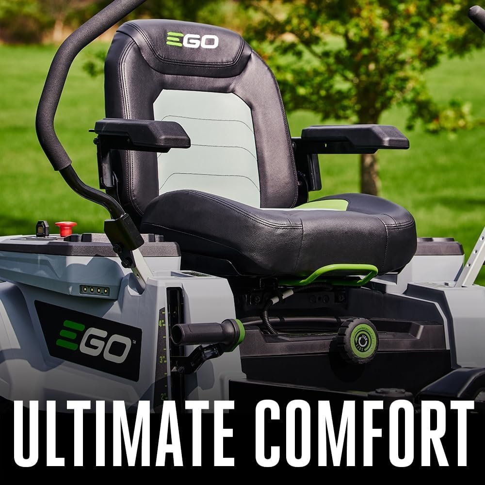 EGO Power+ Electric Riding Lawn Mower, 42" Deck with Zero Turn Radius, Includes (4) 56V 10.0Ah Batteries and Charger - ZT4204L - Image 4
