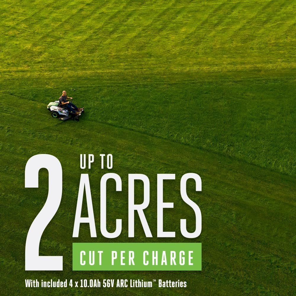 EGO Power+ Electric Riding Lawn Mower, 42" Deck with Zero Turn Radius, Includes (4) 56V 10.0Ah Batteries and Charger - ZT4204L - Image 2