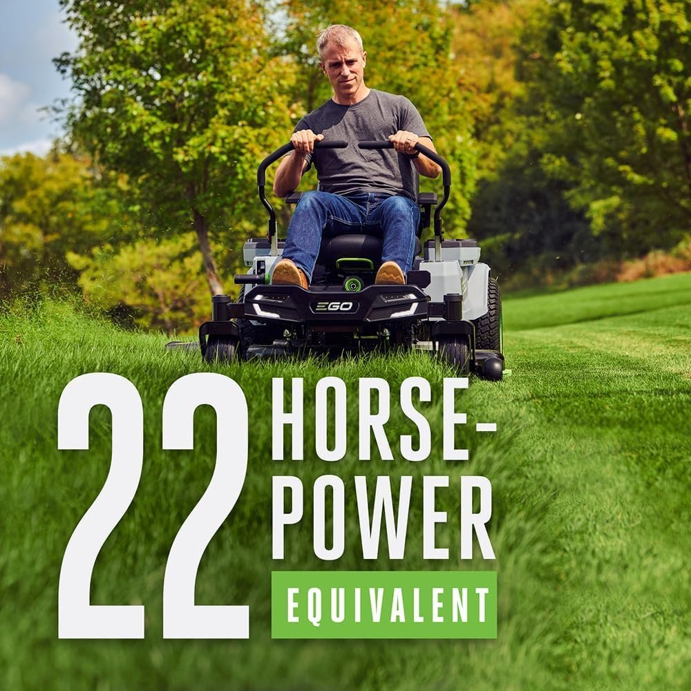 EGO Power+ Electric Riding Lawn Mower, 42" Deck with Zero Turn Radius, Includes (4) 56V 10.0Ah Batteries and Charger - ZT4204L - Image 3
