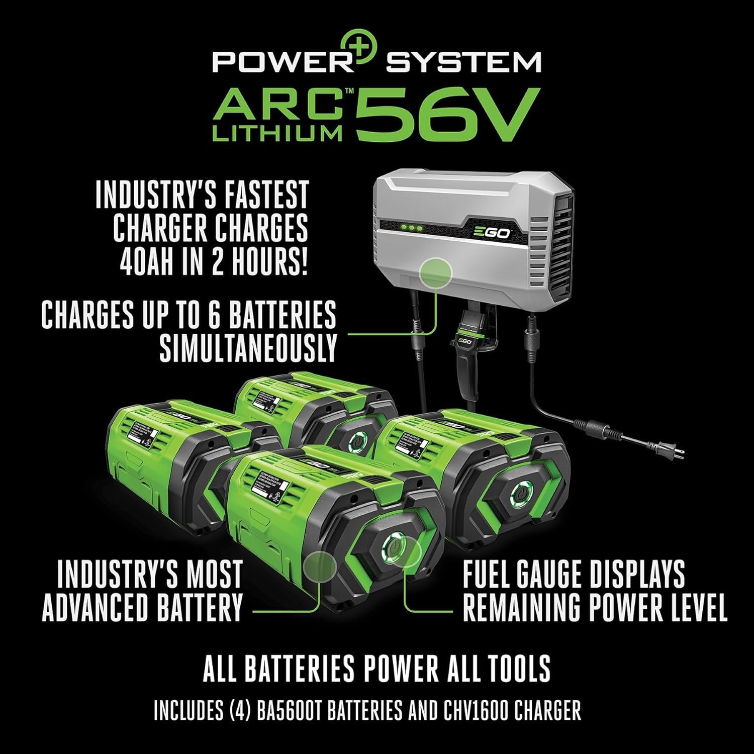 EGO Power+ Electric Riding Lawn Mower, 42" Deck with Zero Turn Radius, Includes (4) 56V 10.0Ah Batteries and Charger - ZT4204L - Image 5