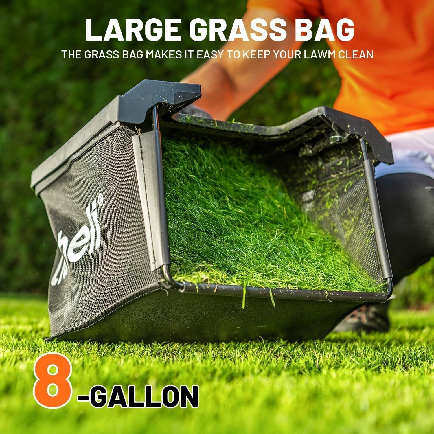 Litheli 13″ 20V Cordless Lawn Mower with 4.0Ah Battery - Image 9